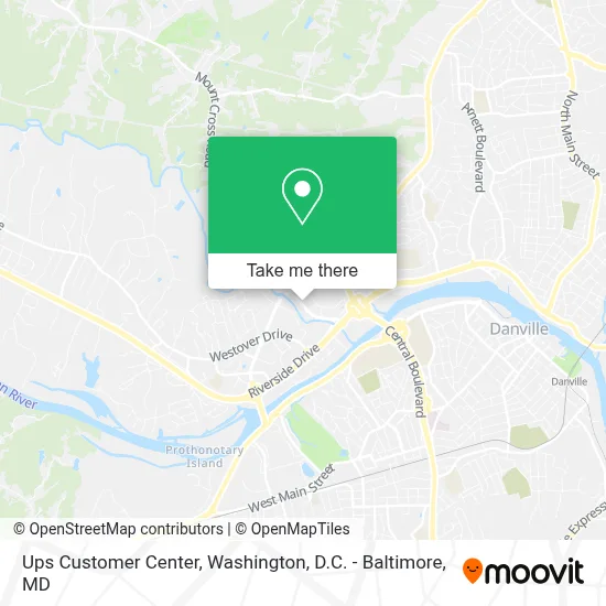 Ups Customer Center map