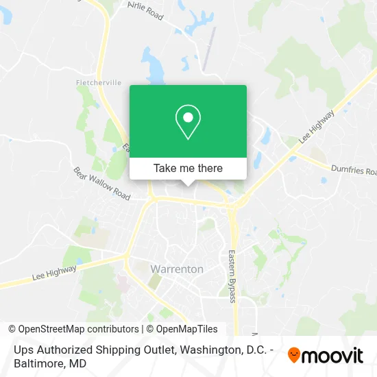 Ups Authorized Shipping Outlet map