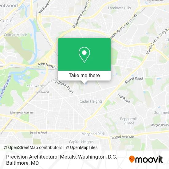 Precision Architectural Metals map