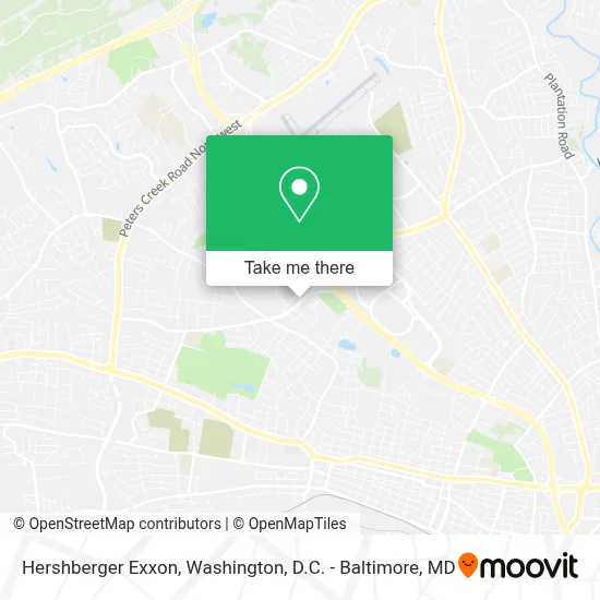 Hershberger Exxon map