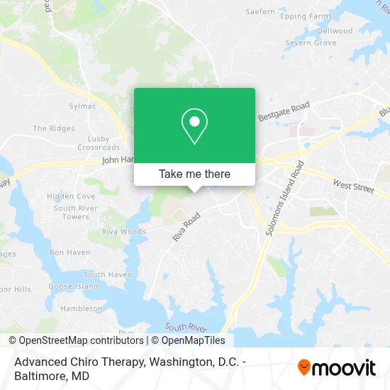 Advanced Chiro Therapy map
