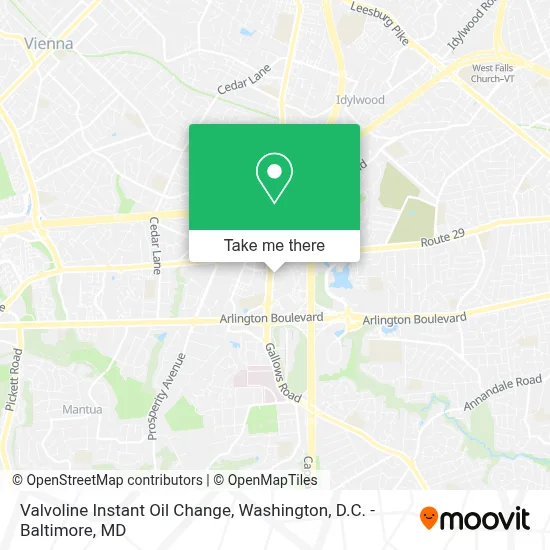 Valvoline Instant Oil Change map