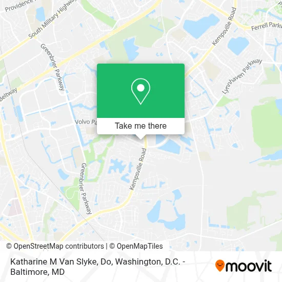 Katharine M Van Slyke, Do map