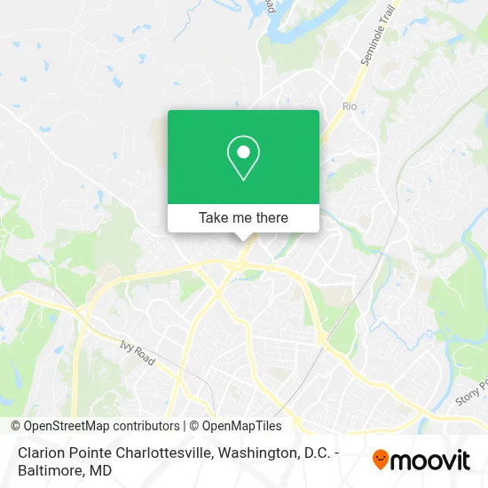 Clarion Pointe Charlottesville map