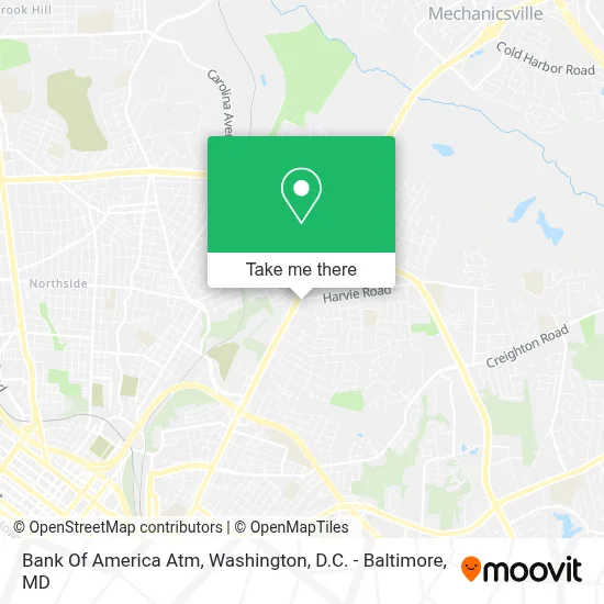 Bank Of America Atm map