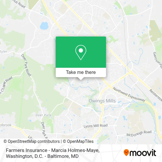 Farmers Insurance - Marcia Holmes-Maye map