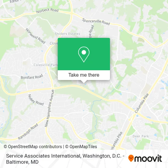 Service Associates International map