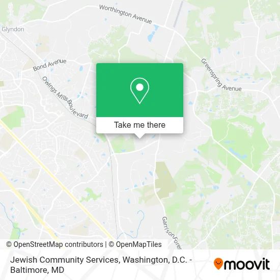 Jewish Community Services map