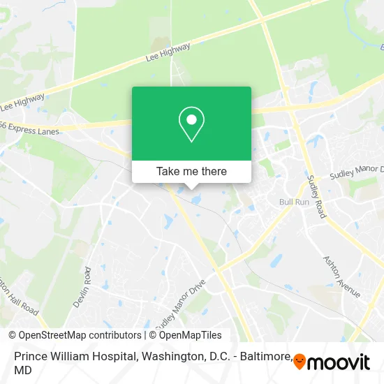 Prince William Hospital map