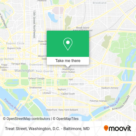 Treat Street map