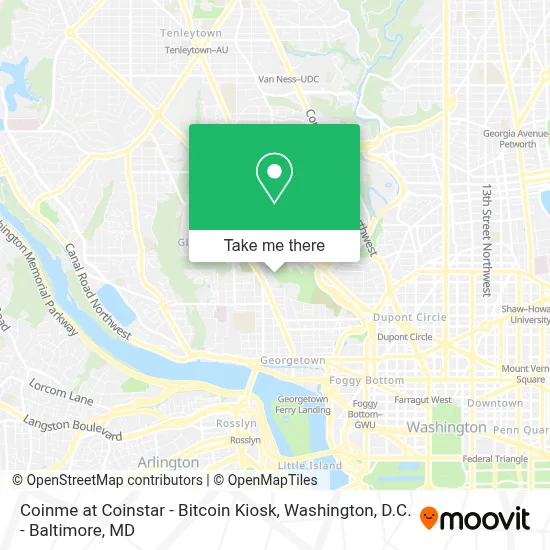 Coinme at Coinstar - Bitcoin Kiosk map