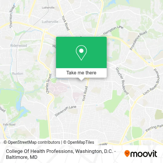 College Of Health Professions map