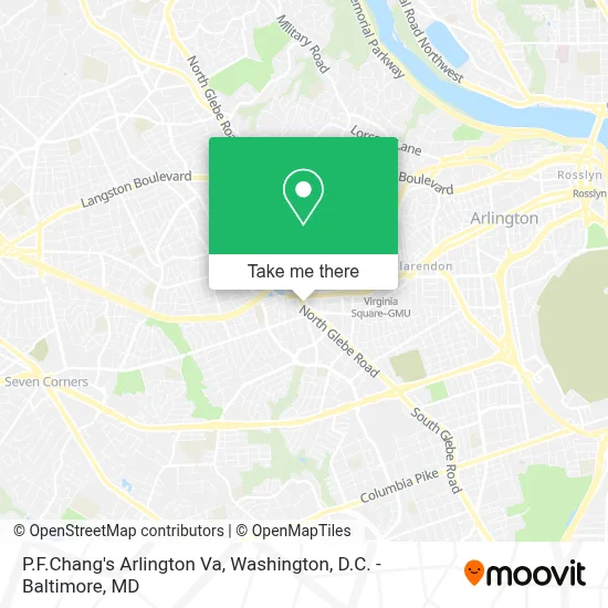 P.F.Chang's Arlington Va map