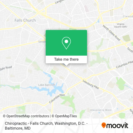 Chiropractic - Falls Church map