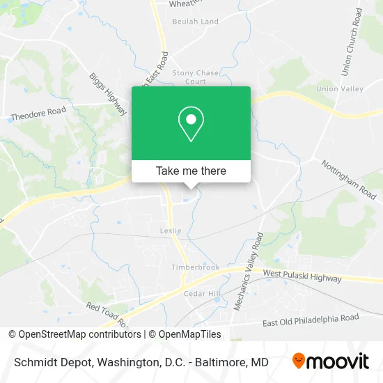 Schmidt Depot map