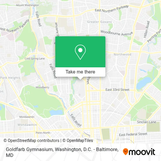 Goldfarb Gymnasium map