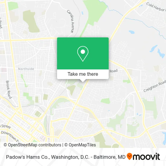 Padow's Hams Co. map