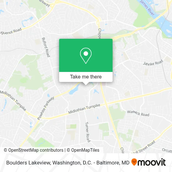 Boulders Lakeview map
