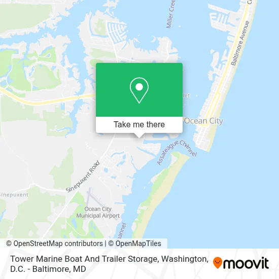 Tower Marine Boat And Trailer Storage map