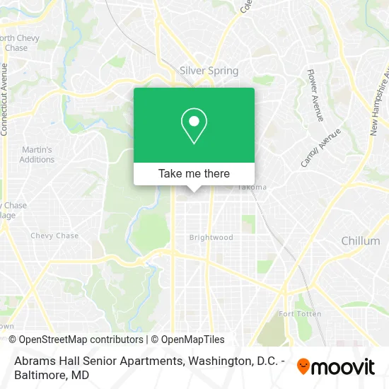 Abrams Hall Senior Apartments map