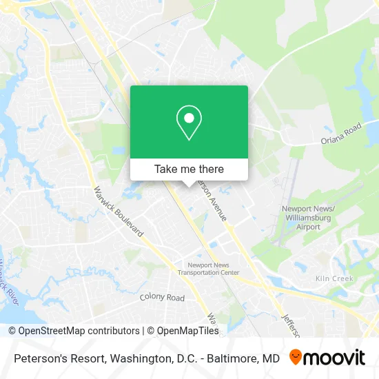 Peterson's Resort map