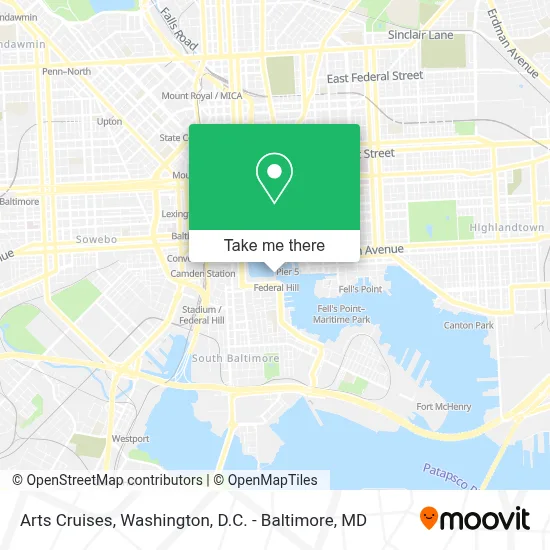 Arts Cruises map