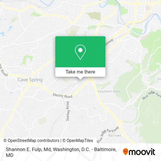 Shannon E. Fulp, Md map