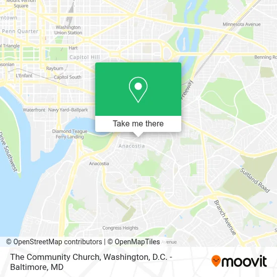The Community Church map