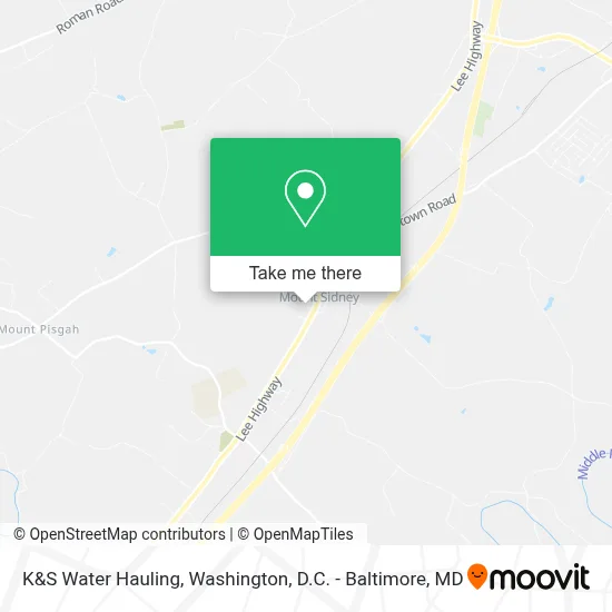 K&S Water Hauling map