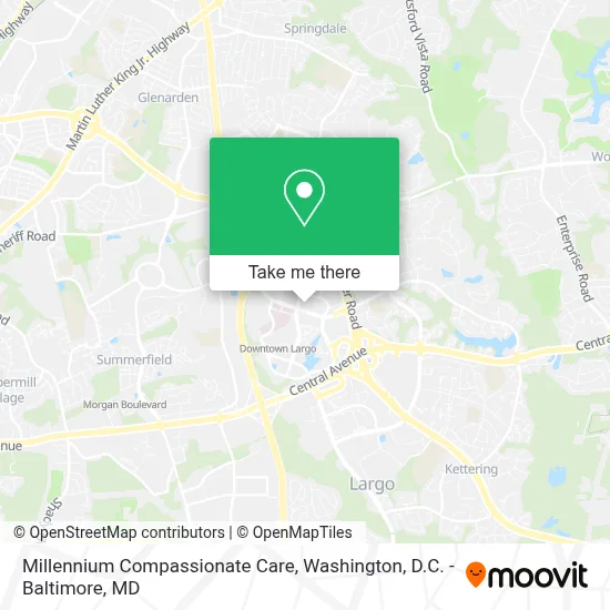 Millennium Compassionate Care map