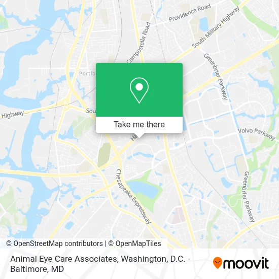 Animal Eye Care Associates map