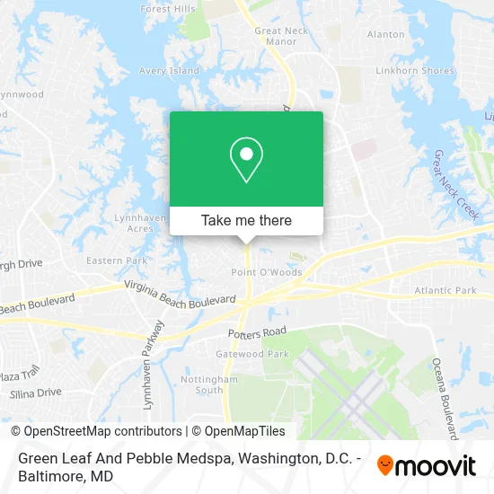 Green Leaf And Pebble Medspa map