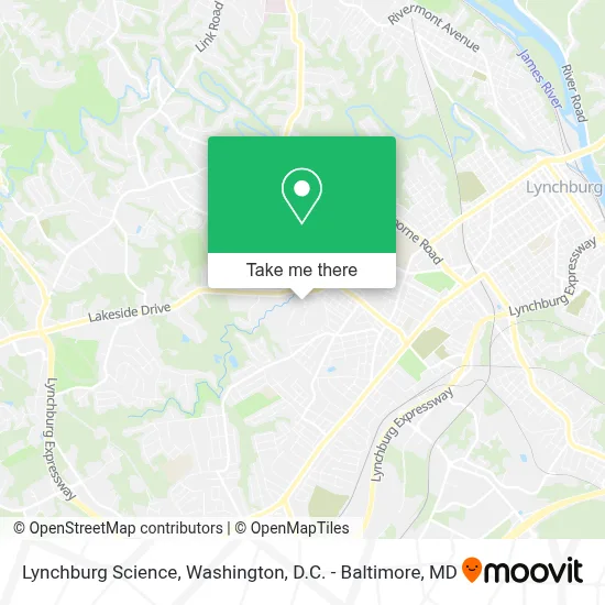 Lynchburg Science map