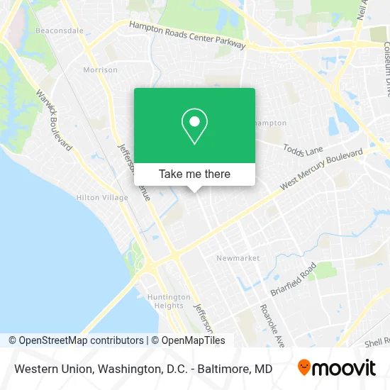 Western Union map