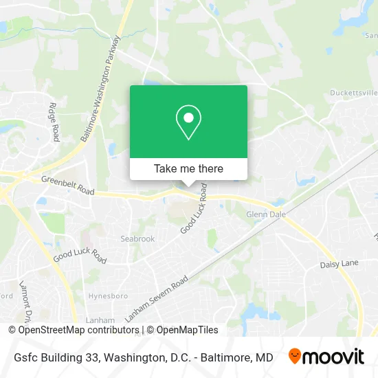 Gsfc Building 33 map
