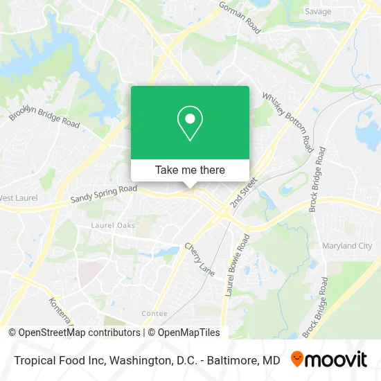 Tropical Food Inc map