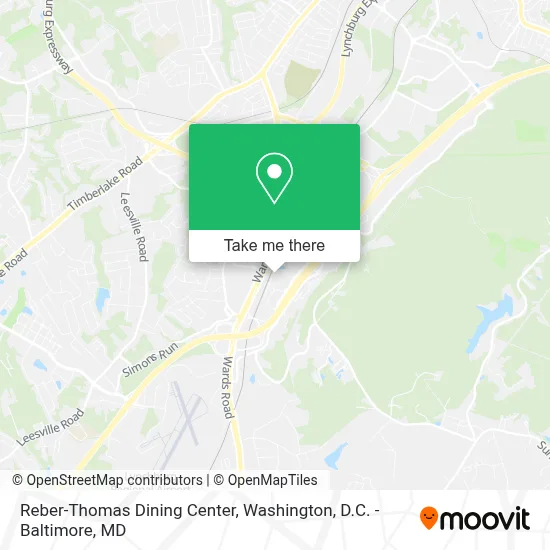 Reber-Thomas Dining Center map