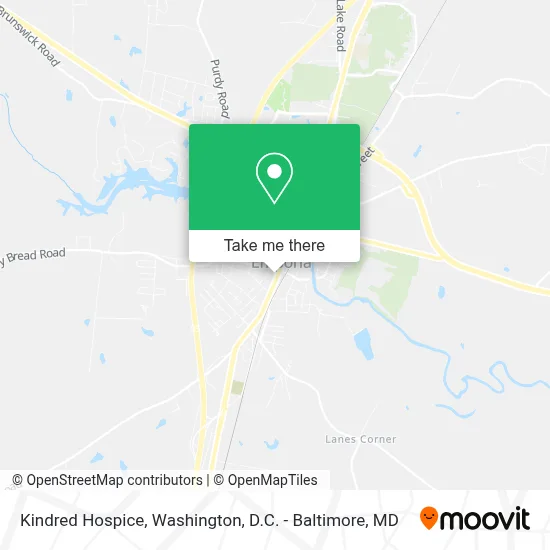 Kindred Hospice map