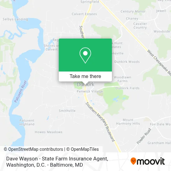 Dave Wayson - State Farm Insurance Agent map