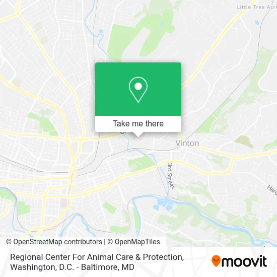 Regional Center For Animal Care & Protection map