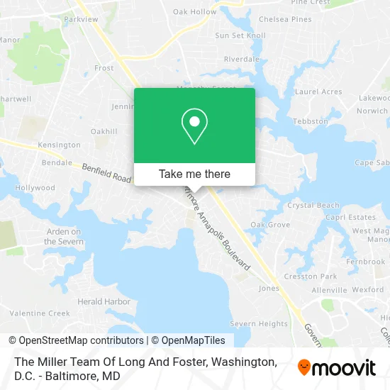 The Miller Team Of Long And Foster map