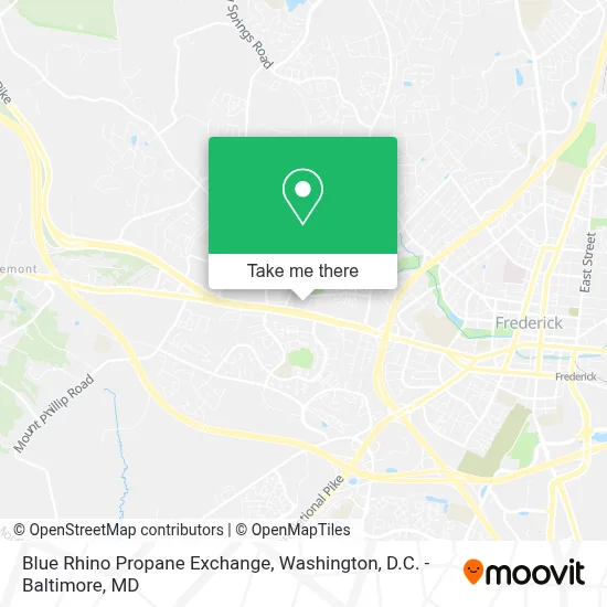 Blue Rhino Propane Exchange map