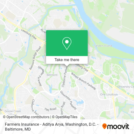 Farmers Insurance - Aditya Arya map
