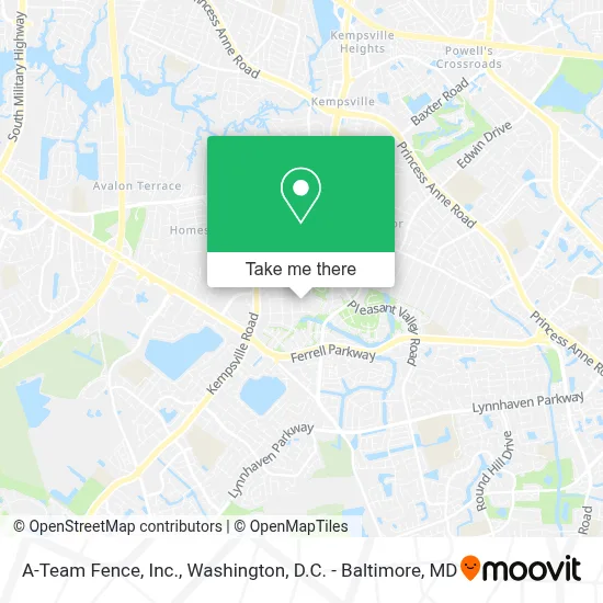 A-Team Fence, Inc. map