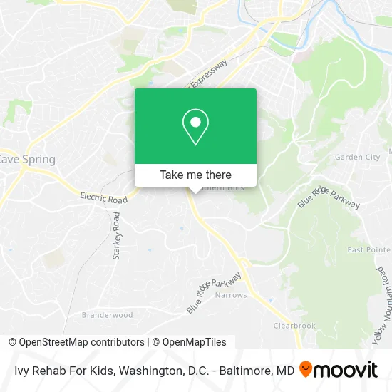 Ivy Rehab For Kids map