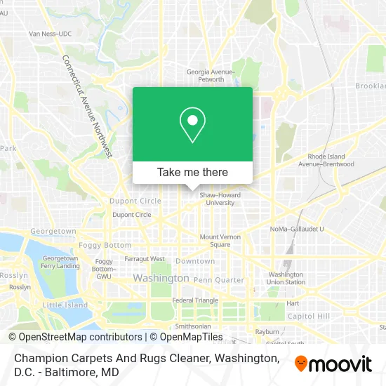 Champion Carpets And Rugs Cleaner map