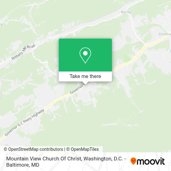Mountain View Church Of Christ map