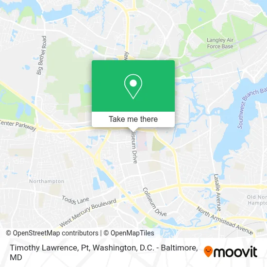 Timothy Lawrence, Pt map