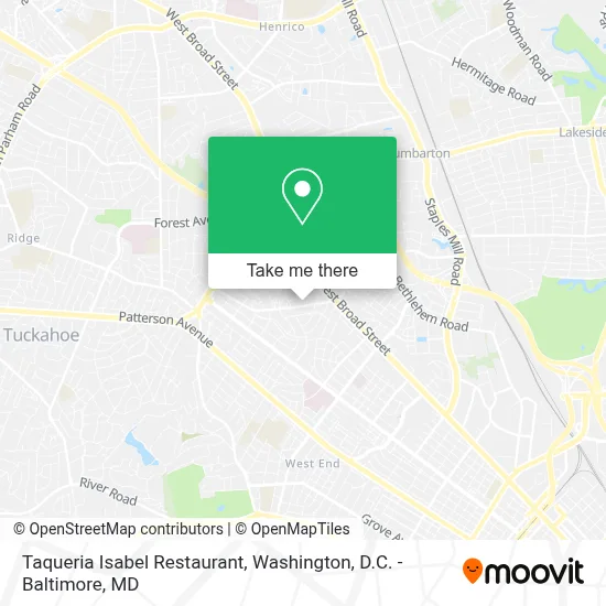Taqueria Isabel Restaurant map
