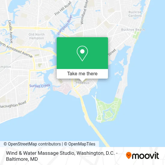 Wind & Water Massage Studio map